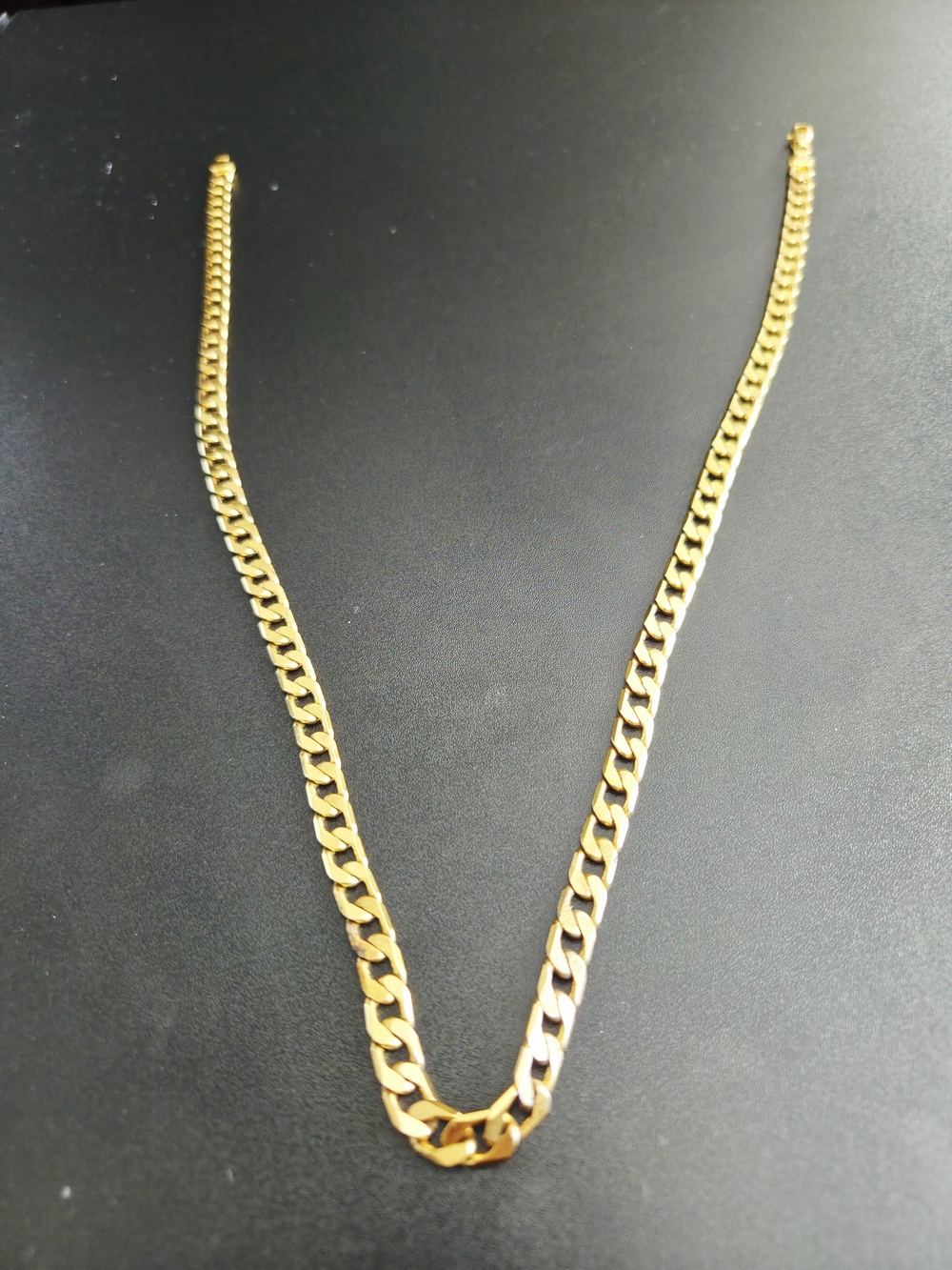 Men's Gold Cuban Link Chain Necklace 24 Inch Long